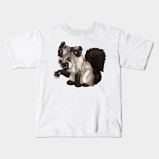 CerPURRus: Seal Lynx Point Kids T-Shirt